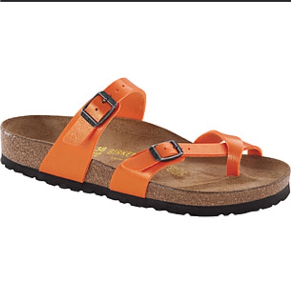 Birkenstock Shoes - Birkenstock Mayari Birko-Flor Sandal - Women's in Orange